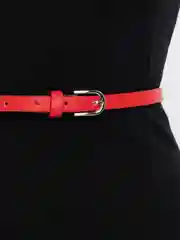 Вишнёвый женский ремень