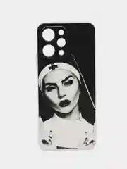 Бронзовый силиконовый чехол на Xiaomi Redmi 12 (Редми 12), прозрачный, с рисунком, защита камеры