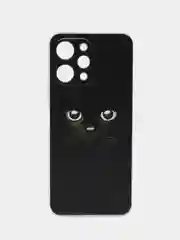 Шоколадный силиконовый чехол на Xiaomi Redmi 12 (Редми 12), прозрачный, с рисунком, защита камеры