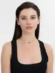 Зеленый чокер женский "Май"