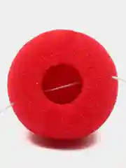 Нос клоуна, на резинке, цвет красный