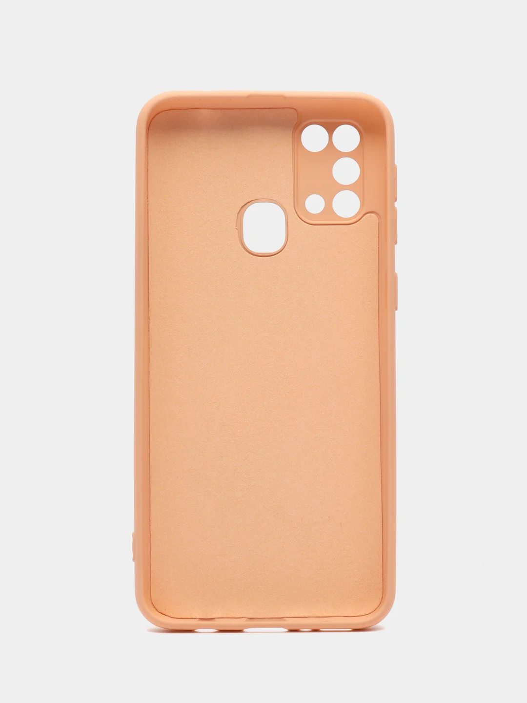 Пудровый чехол для Samsung M31 силиконовый с защитой камеры