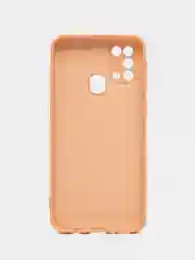 Пудровый чехол для Samsung M31 силиконовый с защитой камеры