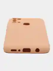 Пудровый чехол для Samsung M31 силиконовый с защитой камеры