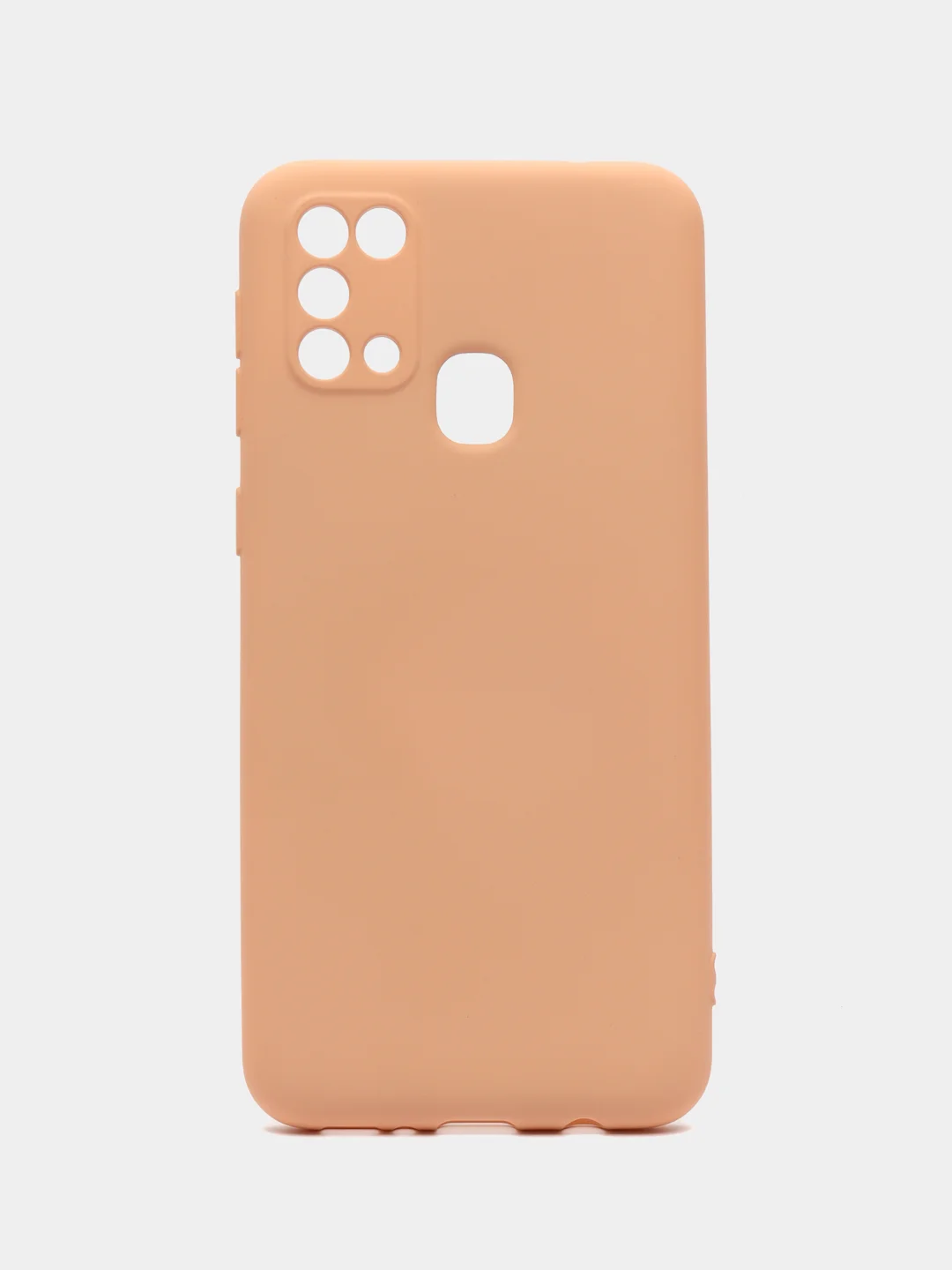 Пудровый чехол для Samsung M31 силиконовый с защитой камеры