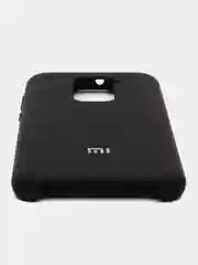 Черный чехол Silicone Case для Xiaomi Redmi Note 9