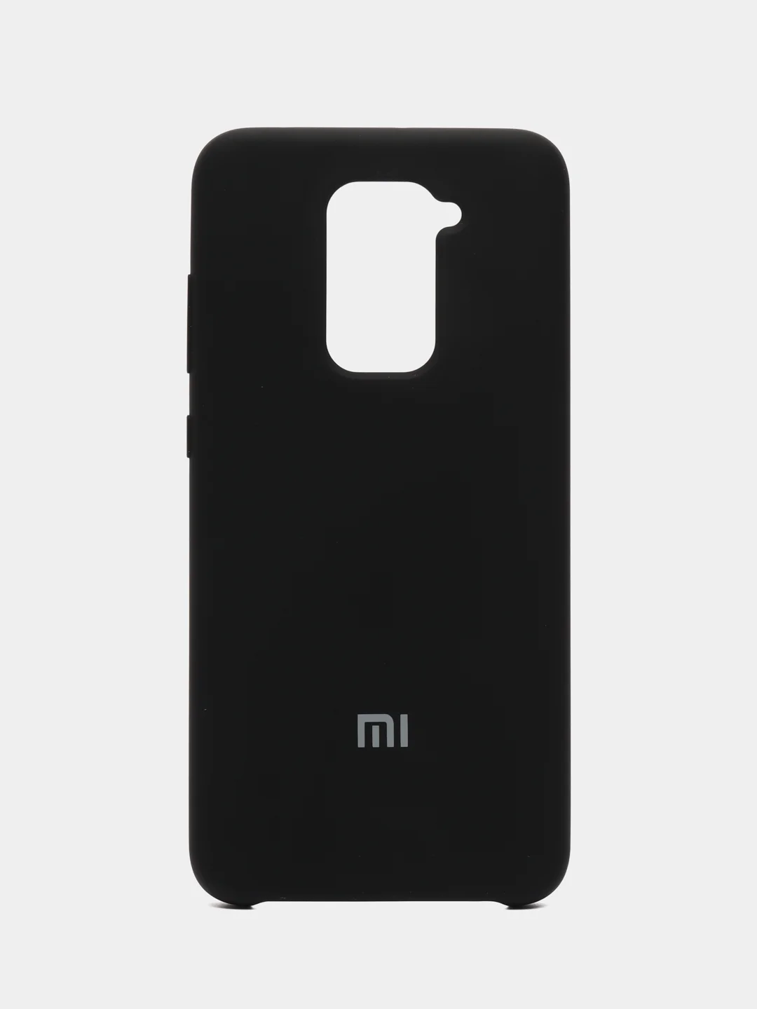 Черный чехол Silicone Case для Xiaomi Redmi Note 9