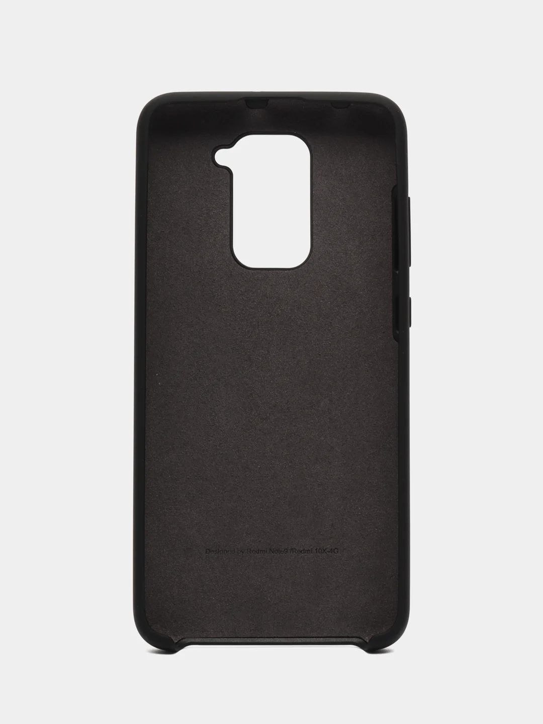 Черный чехол Silicone Case для Xiaomi Redmi Note 9