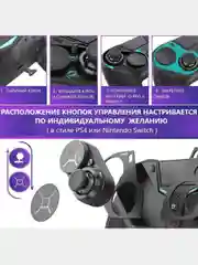 Черный джойстик беспроводной для PS4 / PS4 Slim / PS4 PRO  / PS3  Transformer