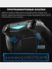 Черный джойстик беспроводной для PS4 / PS4 Slim / PS4 PRO  / PS3  Transformer