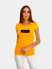 Оранжевый футболка женская