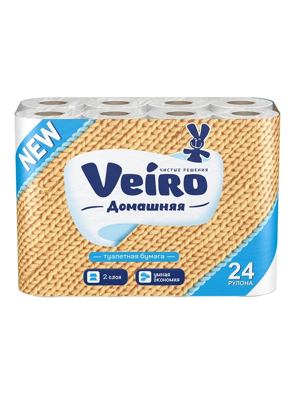 Туалетная бумага Veiro Домашняя 24 рулона