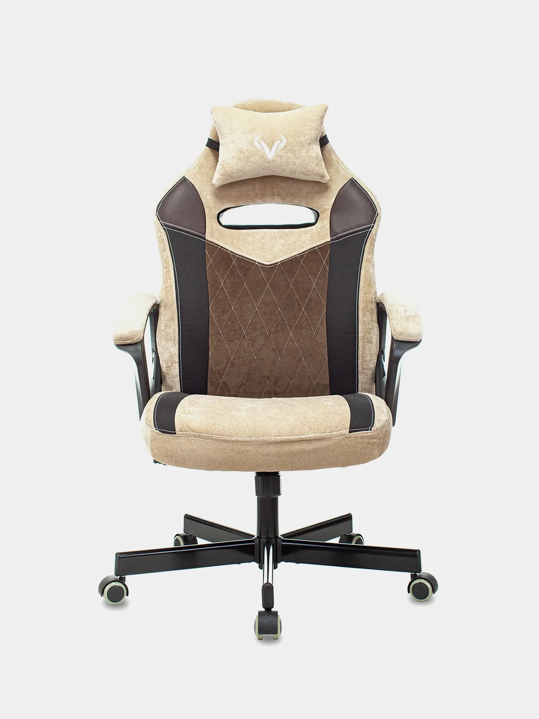 Бежевый компьютерное геймерское кресло Zombie VIKING 6 KNIGHT Fabric