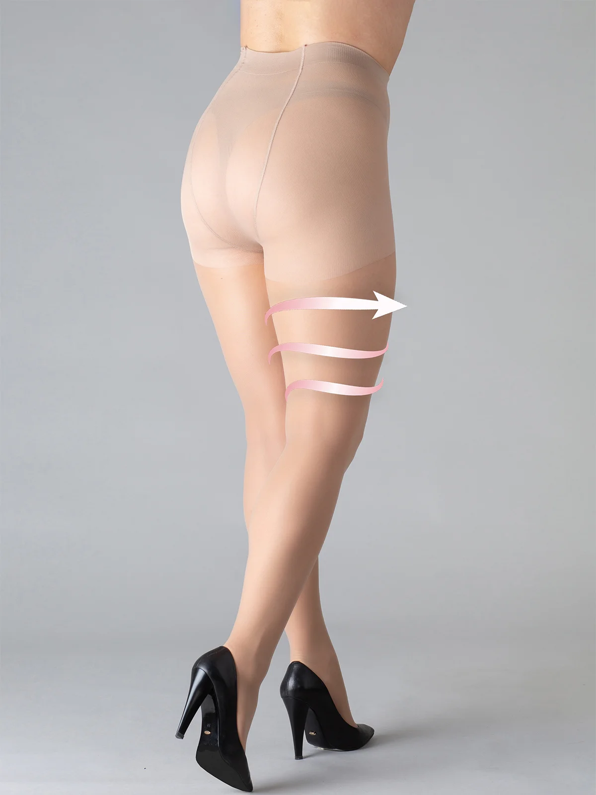 Карамельный колготки женские Giulia POSITIVE FIT 40 COMFORT больших размеров