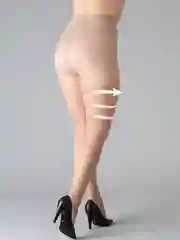 Карамельный колготки женские Giulia POSITIVE FIT 40 COMFORT больших размеров