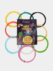 Набор для 3Д творчества FUNTASY PETG-пластик 10 цветов + Книжка с трафаретами