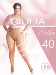 Карамельный колготки женские Giulia POSITIVE FIT 40 COMFORT больших размеров