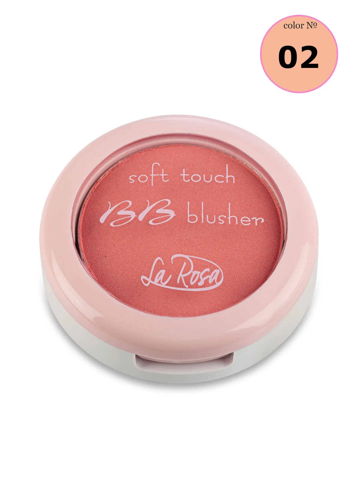 Кораллово-розовый румяна однотонные BB Soft Touch