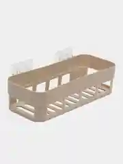Бежевый полка прямоугольная для ванной