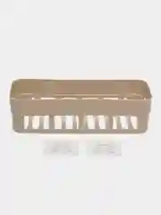 Бежевый полка прямоугольная для ванной