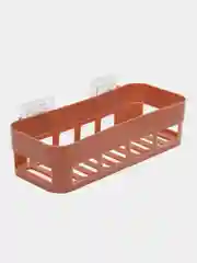Коралловый меланж полка прямоугольная для ванной