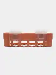 Коралловый меланж полка прямоугольная для ванной