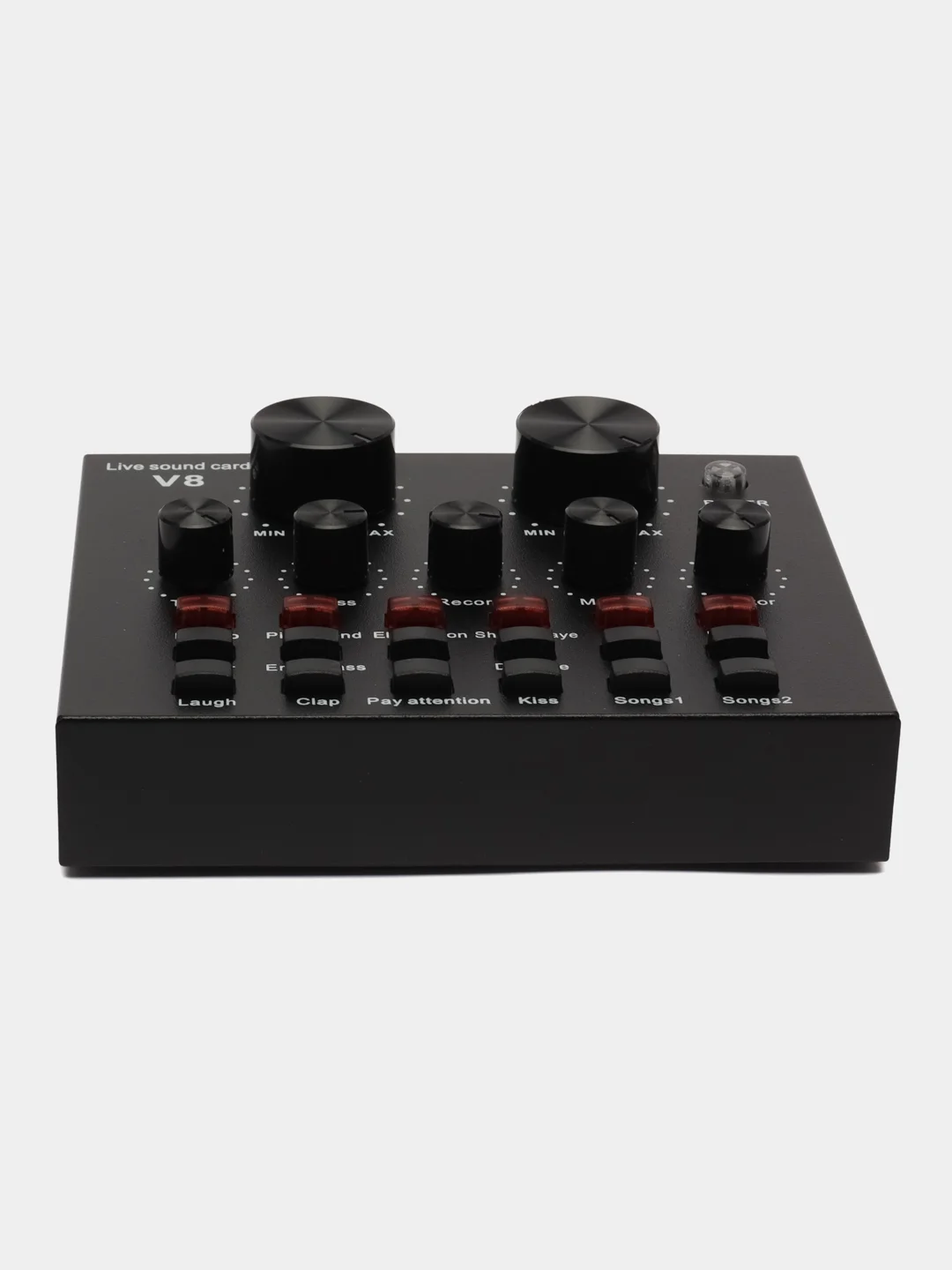 Внешняя звуковая карта V8 для микрофона, USB гарнитура блок, профессиональная аудиокарта