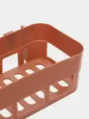 Коралловый меланж полка прямоугольная для ванной