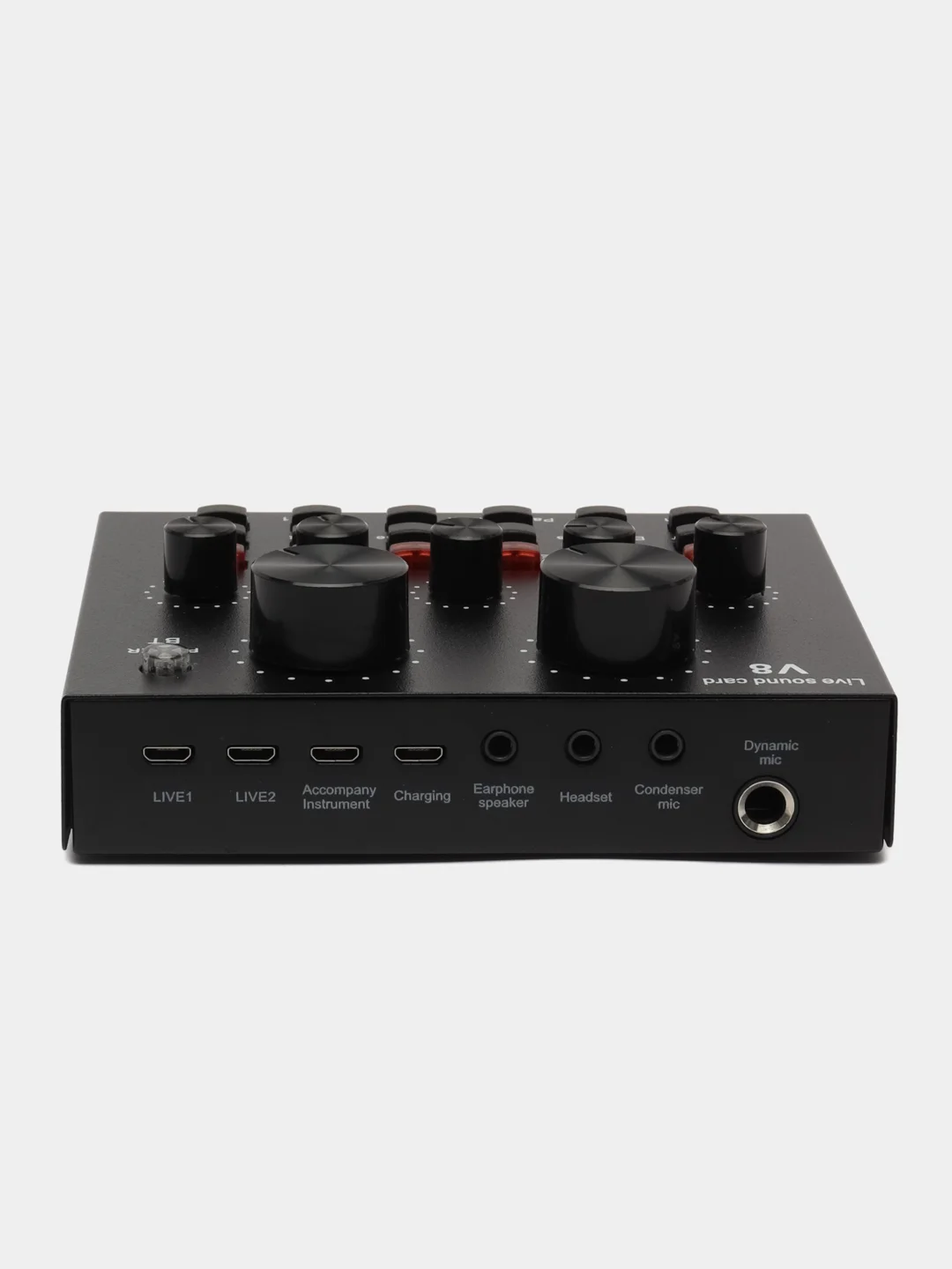 Внешняя звуковая карта V8 для микрофона, USB гарнитура блок, профессиональная аудиокарта