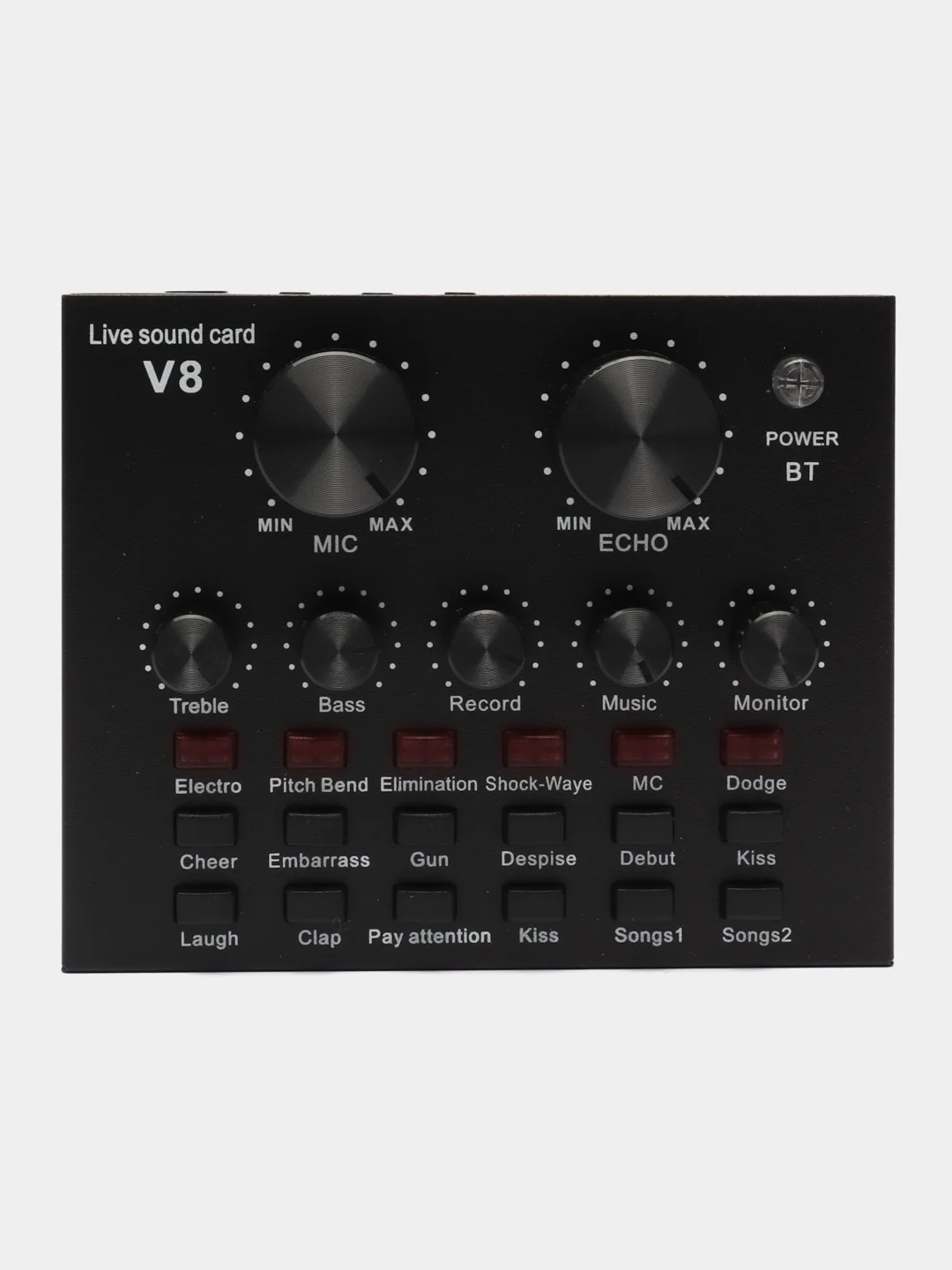 Внешняя звуковая карта V8 для микрофона, USB гарнитура блок, профессиональная аудиокарта