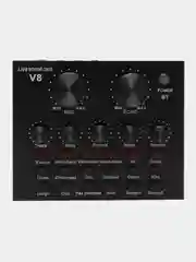 Внешняя звуковая карта V8 для микрофона, USB гарнитура блок, профессиональная аудиокарта