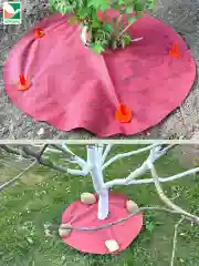 Приствольный круг красно-черный d=0,8м