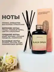 Черный ароматический диффузор для дома, наполнитель, 100 мл, 5 палочек из фиброволокна