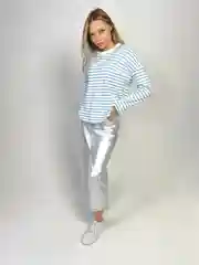 Голубой женская тельняшка, кофта женская, в полоску, лонгслив, полосатая кофта