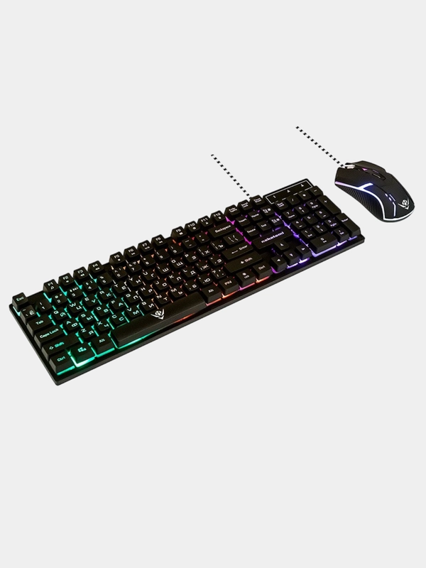 Проводной игровой набор KMG-2305U Nakatomi Gaming - клавиатура + мышь