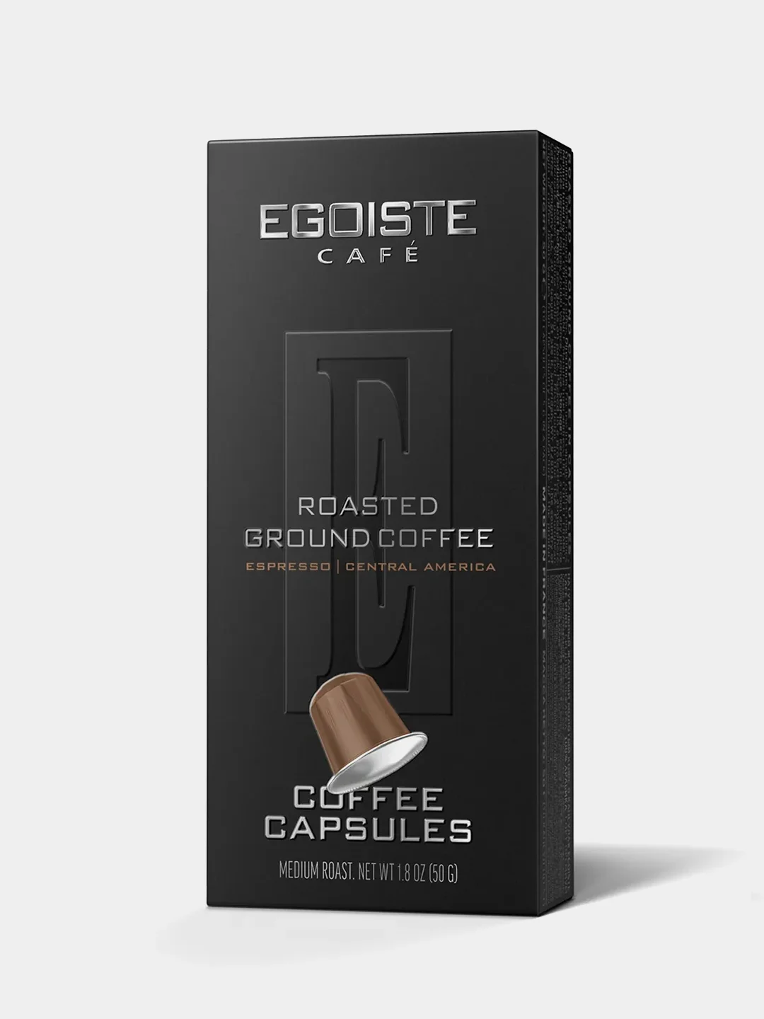 Кофе в капсулах молотый EGOISTE Espresso, 10 капсул по 5 г