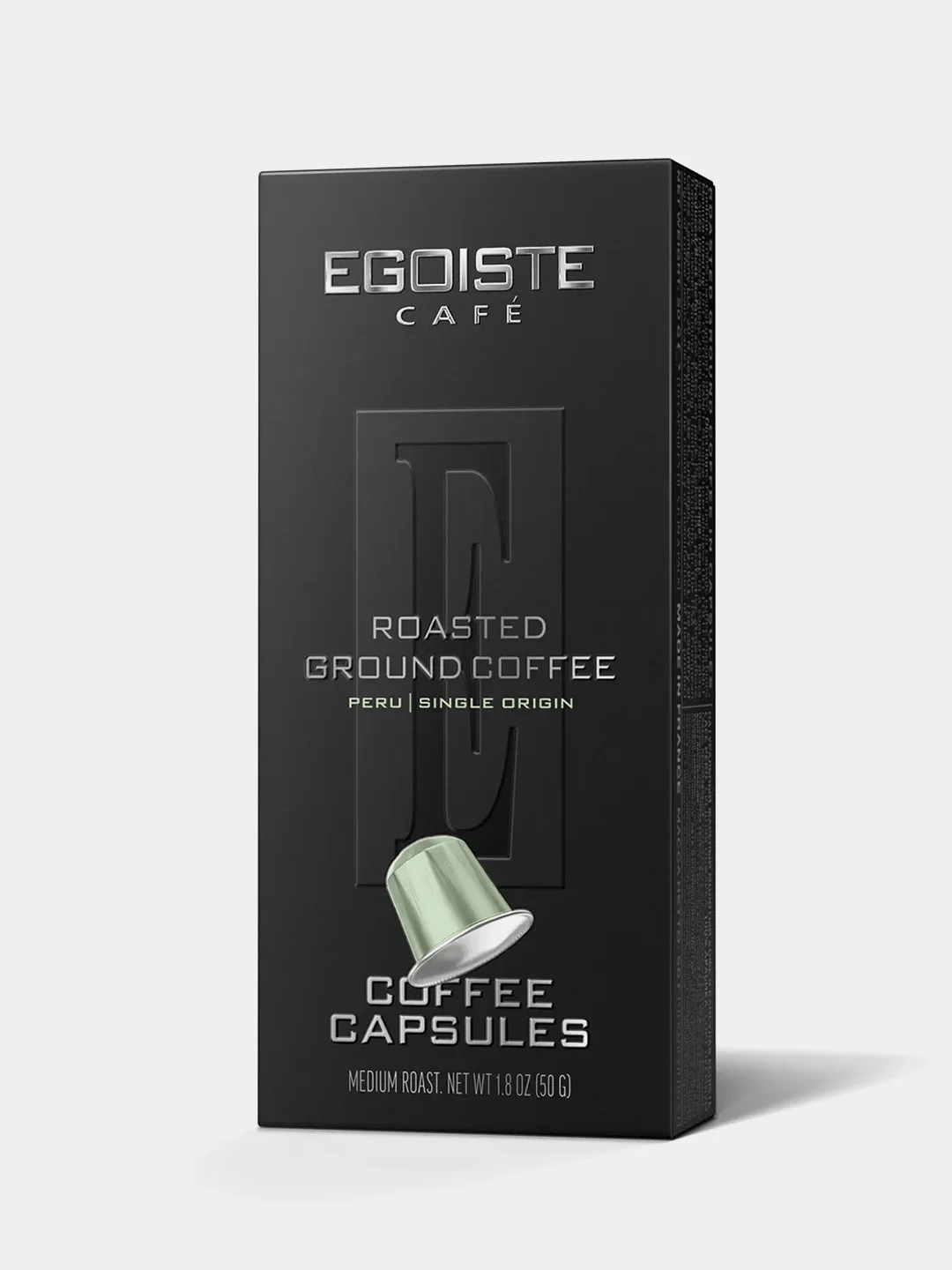 Кофе в капсулах молотый EGOISTE PERU, 10 капсул по 5 г