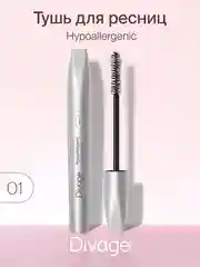 Тушь для ресниц Divage Mascara 90х60х90 Hypo, тон 01, черная
