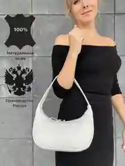 Молочный сумка baro из натуральной кожи