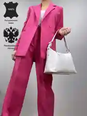 Сумка женская из натуральной кожи хобо тоут на руку