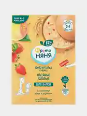 Каша овсяная безмолочная ФрутоНяня, с яблоками и клубникой, с 12 месяцев, 200 г