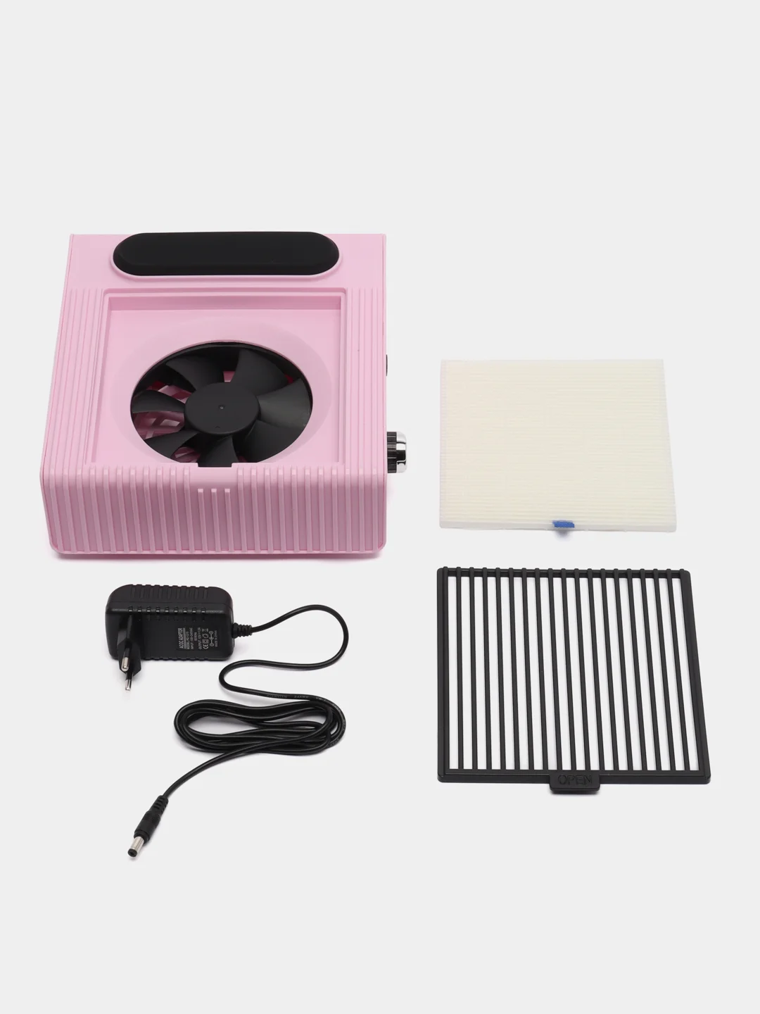 Прозрачный вытяжка пылесос для маникюра 80W,  многоразовый фильтр