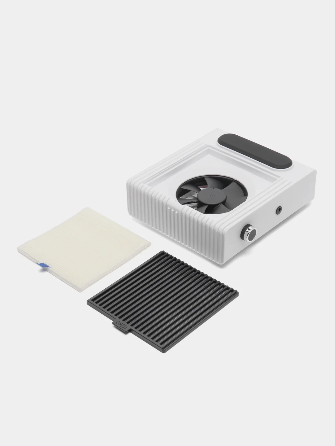 Белый вытяжка пылесос для маникюра 80W,  многоразовый фильтр