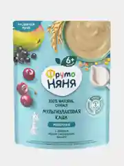 Каша молочная ФрутоНяня мультизлаковая, яблоко, черная смородина, вишня, с 6 месяцев, 200г
