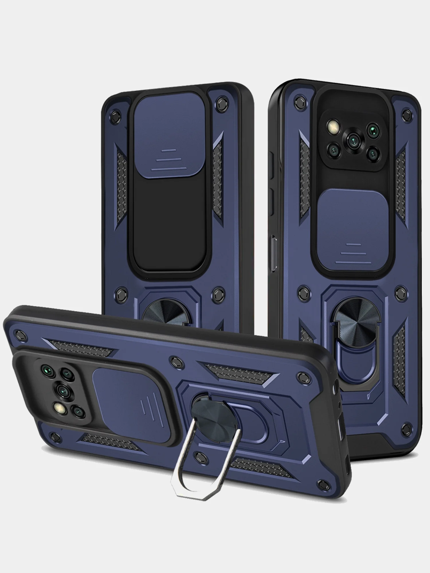 Красный чехол противоударный armors для Xiaomi Poco X3 и X3 Pro/Поко Х3 и Х3 Про с защитой камеры