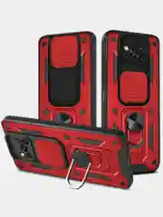 Красный чехол противоударный armors для Xiaomi Poco X3 и X3 Pro/Поко Х3 и Х3 Про с защитой камеры