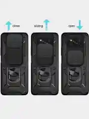 Красный чехол противоударный armors для Xiaomi Poco X3 и X3 Pro/Поко Х3 и Х3 Про с защитой камеры
