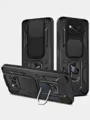 Черный чехол противоударный armors для Xiaomi Poco X3 и X3 Pro/Поко Х3 и Х3 Про с защитой камеры