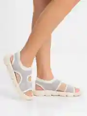 Серый босоножки летние