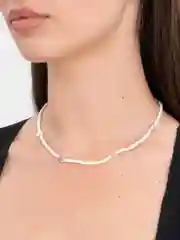 Цепочка из бисера с сердечками на шею женская, чокер
